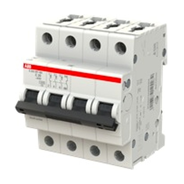ABB S203MT-C20NA - 4, C-Curve, 20 A Miniature Circuit Breaker