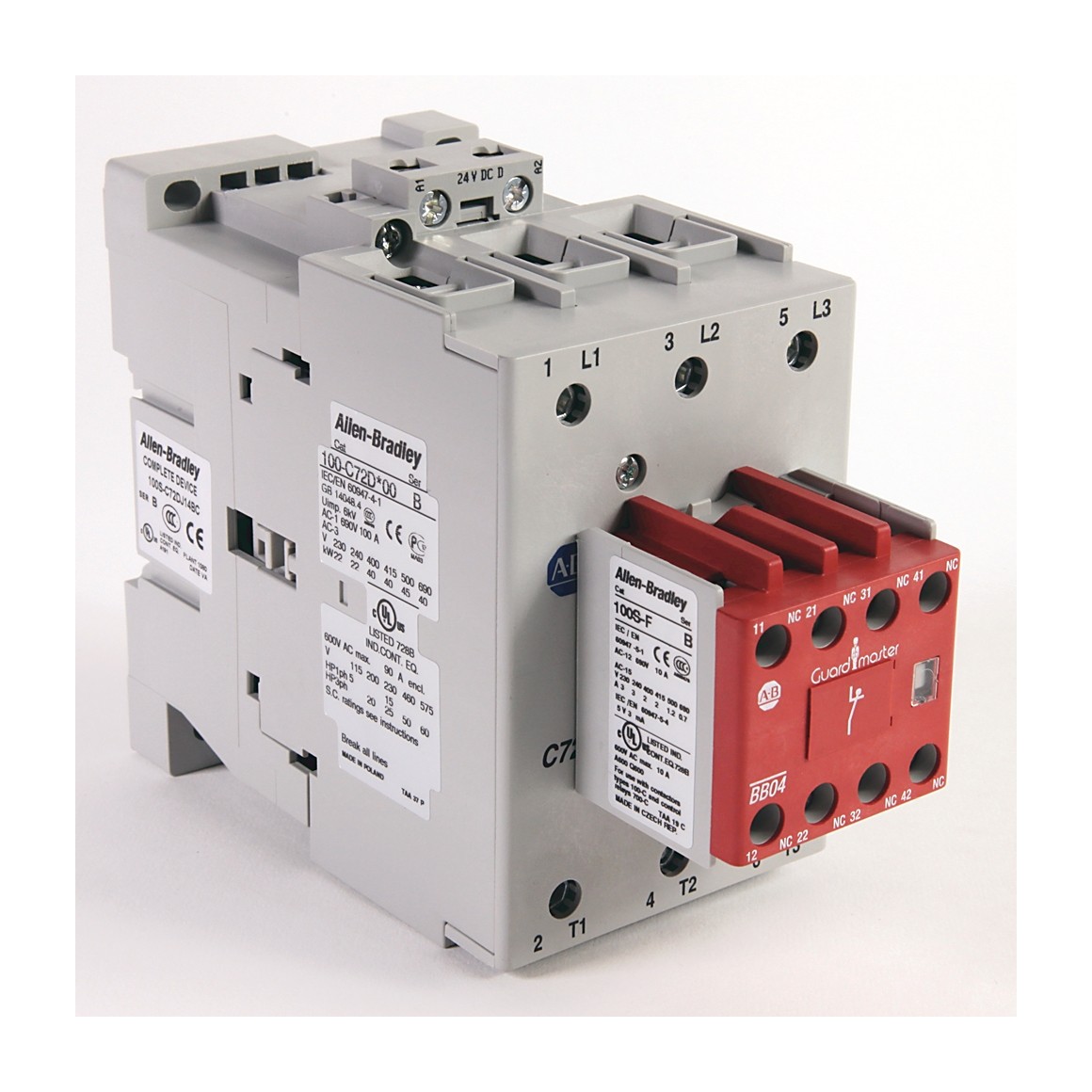 Allen-Bradley 100S-C72D14BC 72 A Safety Contactor