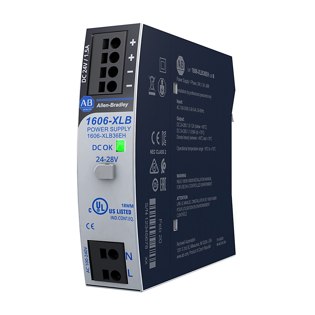 Allen-Bradley 1606-XLB36EH XLB Power Supply 36W 24VDC 1.3A