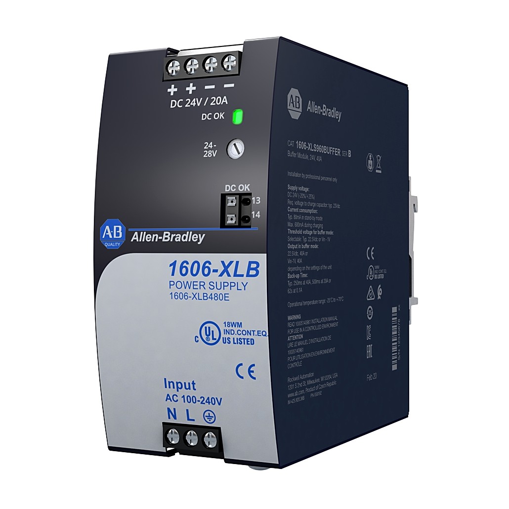 Allen-Bradley 1606-XLB480E XLB Power Supply 480W 24VDC 20A