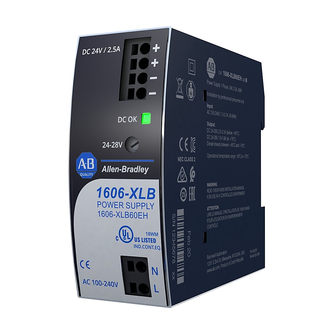 Allen-Bradley 1606-XLB60EH XLB Power Supply 60W 24VDC 2.5A