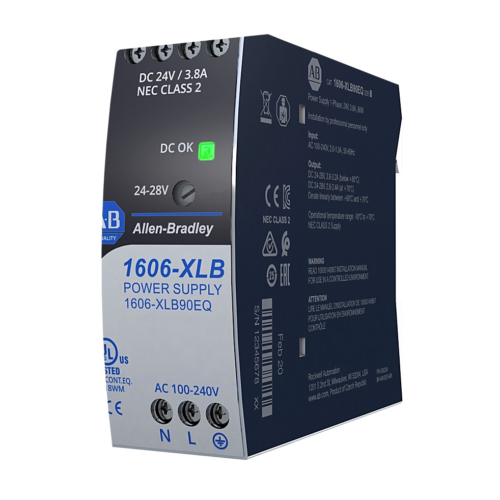 Allen-Bradley 1606-XLB90E XLB Power Supply 90W 24VDC 3.8A