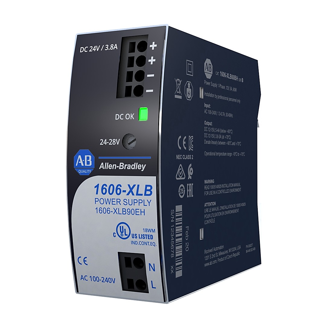Allen-Bradley 1606-XLB90EH XLB Power Supply 90W 24VDC 3.8A