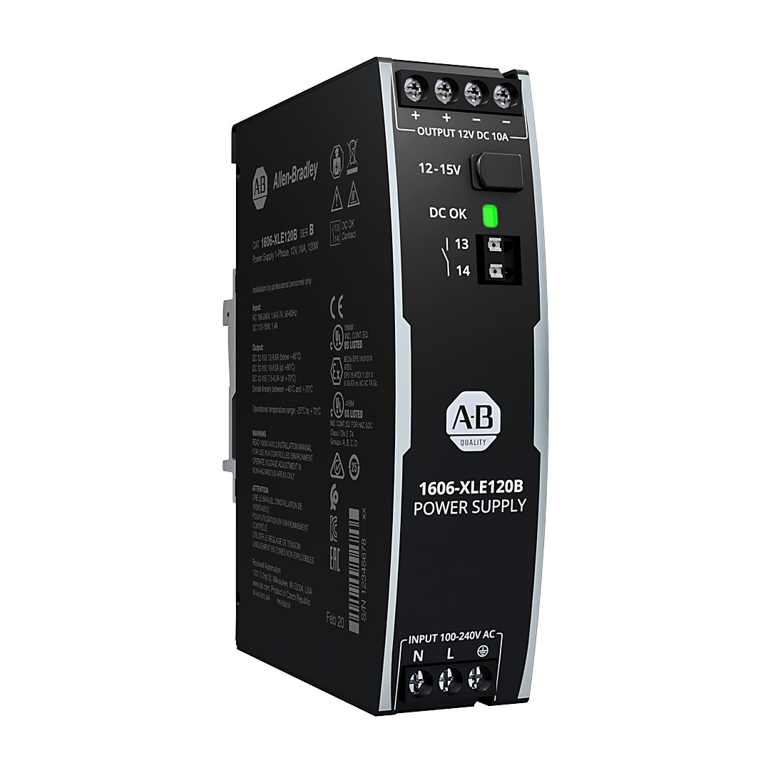 Allen-Bradley 1606-XLE120B XLE Power Supply 120W 12VDC 10A