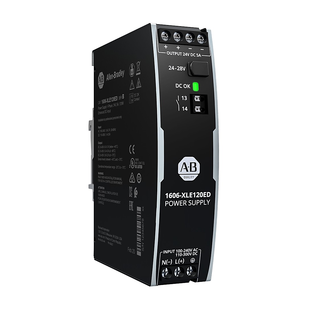 Allen-Bradley 1606-XLE120EC XLE Power Supply 120W 24VDC 5A