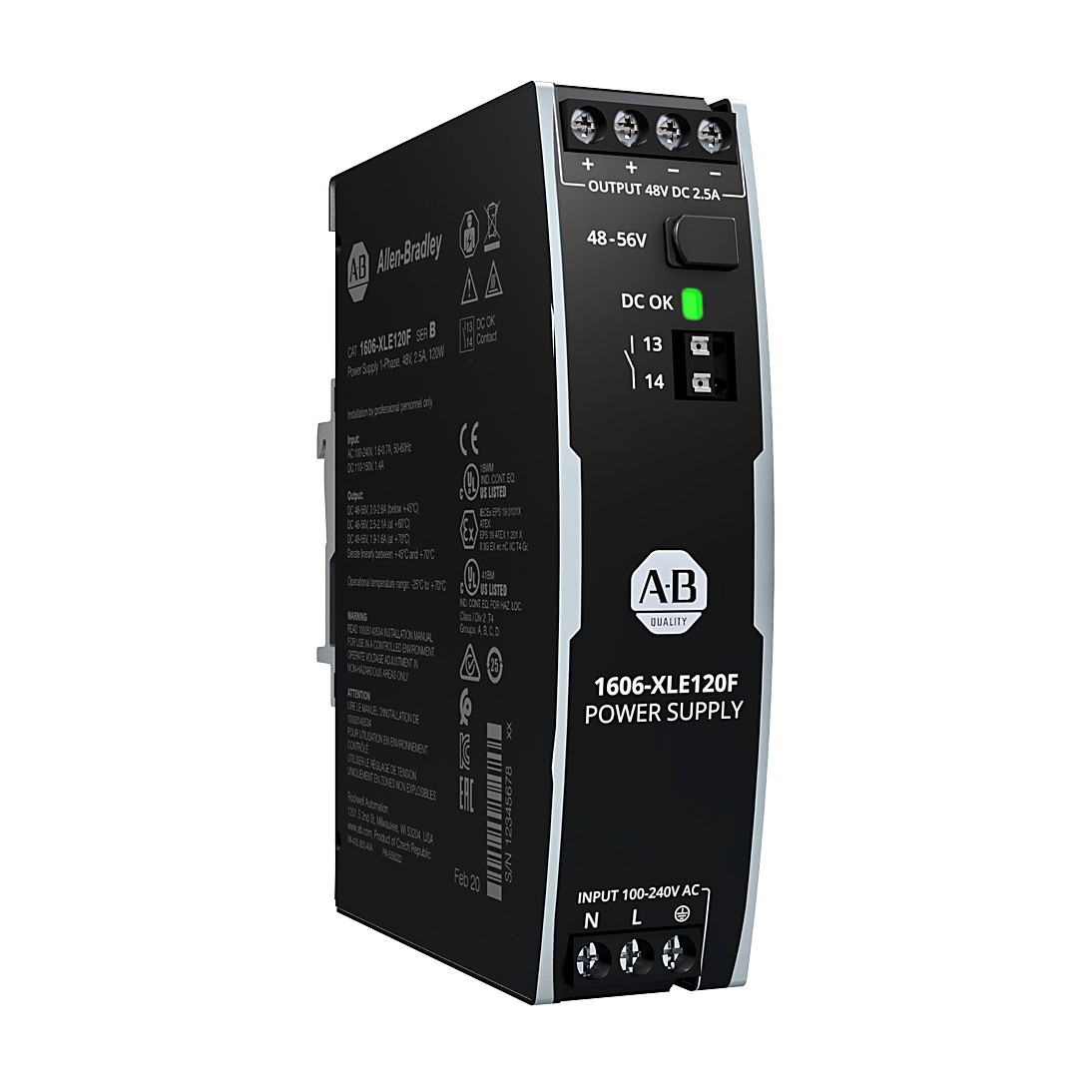 Allen-Bradley 1606-XLE120F XLE Power Supply 120W 48VDC 2.5A
