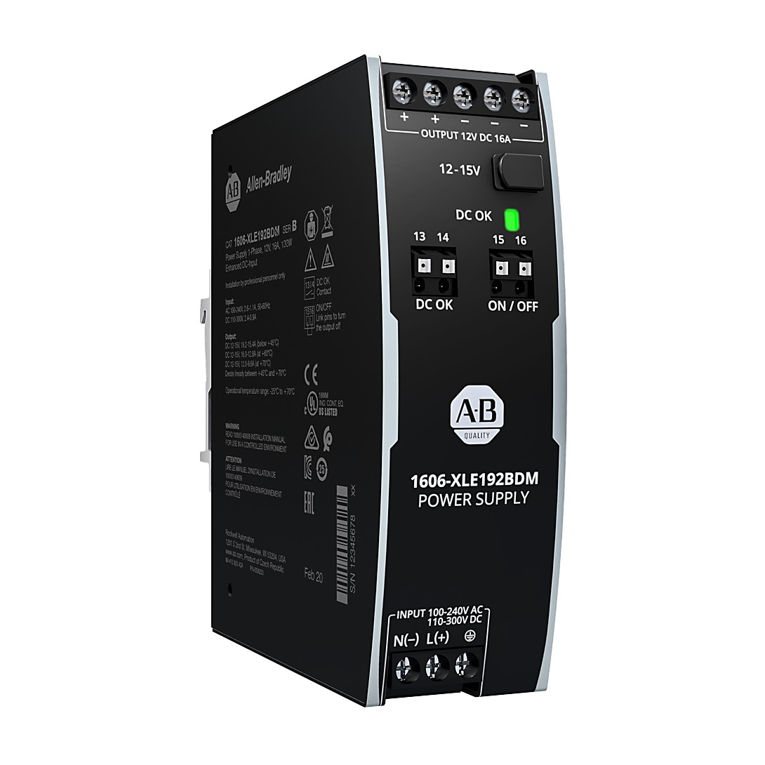 Allen-Bradley 1606-XLE192BDM XLE Power Supply 192W 12VDC 16A