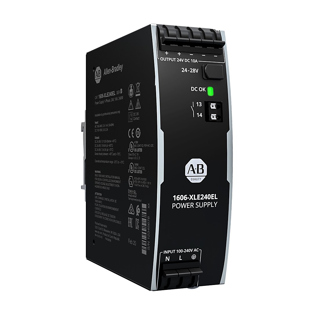 Allen-Bradley 1606-XLE240EL XLE Power Supply 240W 24VDC 10A