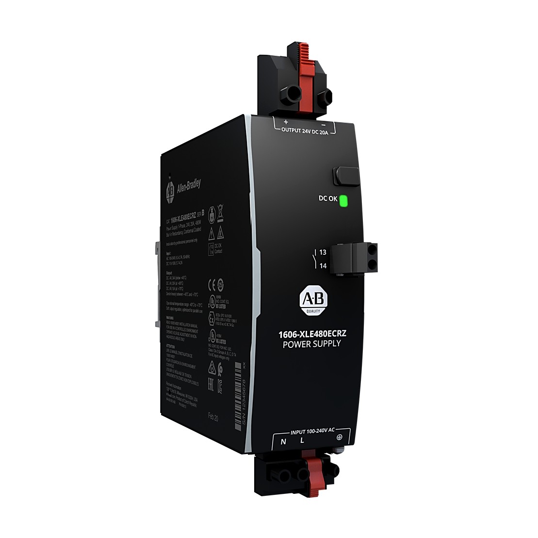 Allen-Bradley 1606-XLE480ECRZ XLE Redundant Power Supply 480W 24VDC