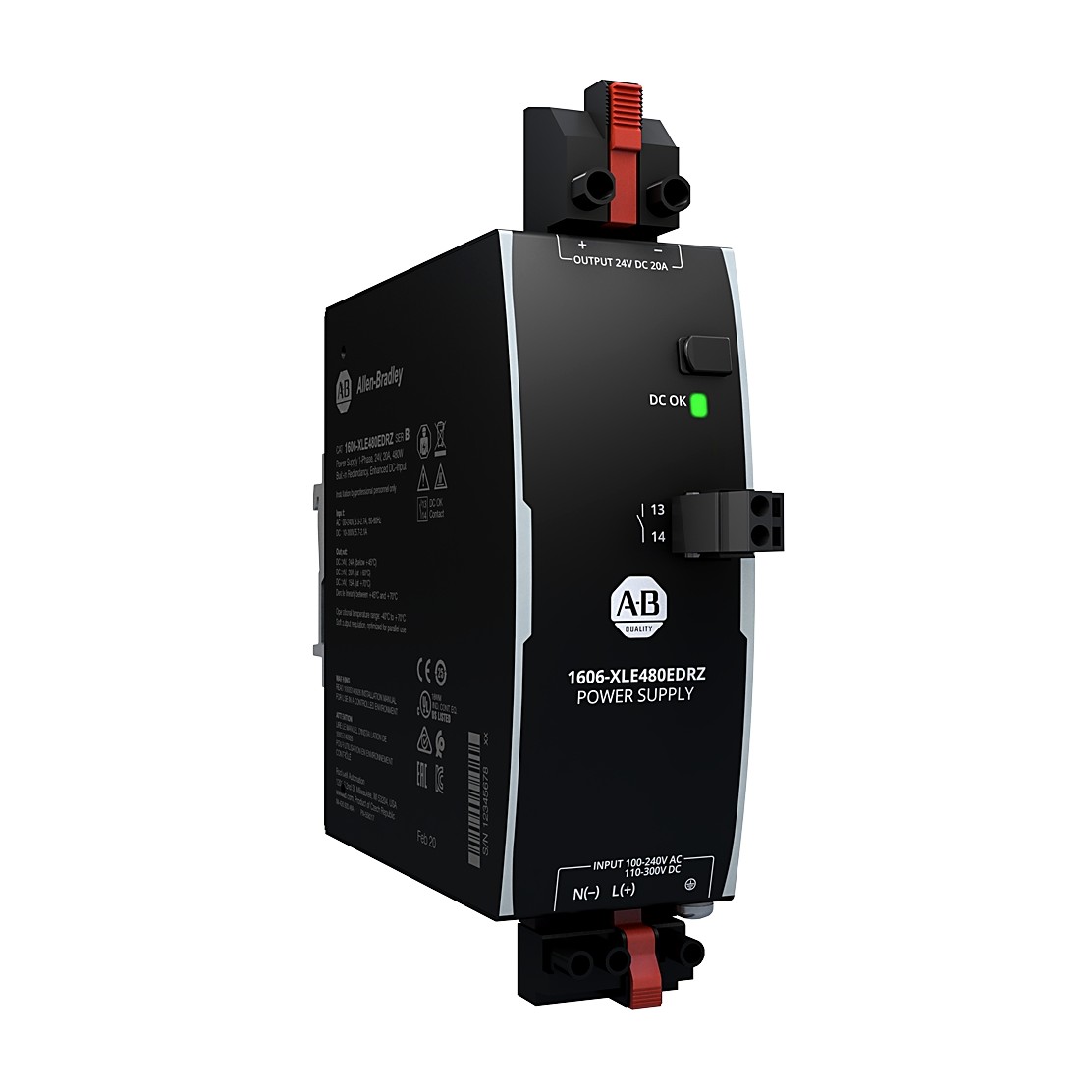 Allen-Bradley 1606-XLE480EDRZ XLE Power Supply 480W 24VDC 20A