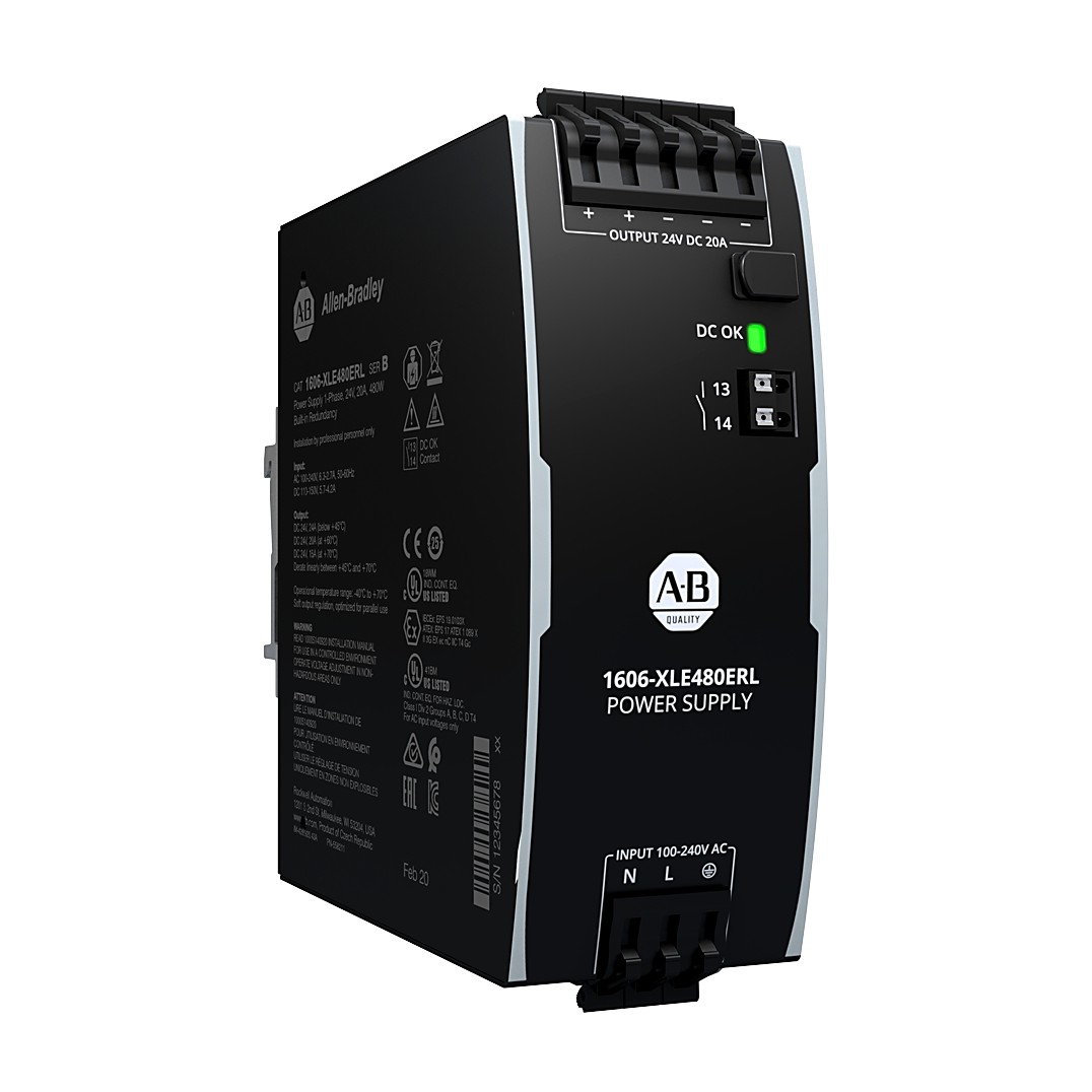 Allen-Bradley 1606-XLE480ERL XLE Redundant Power Supply 480W 24VDC