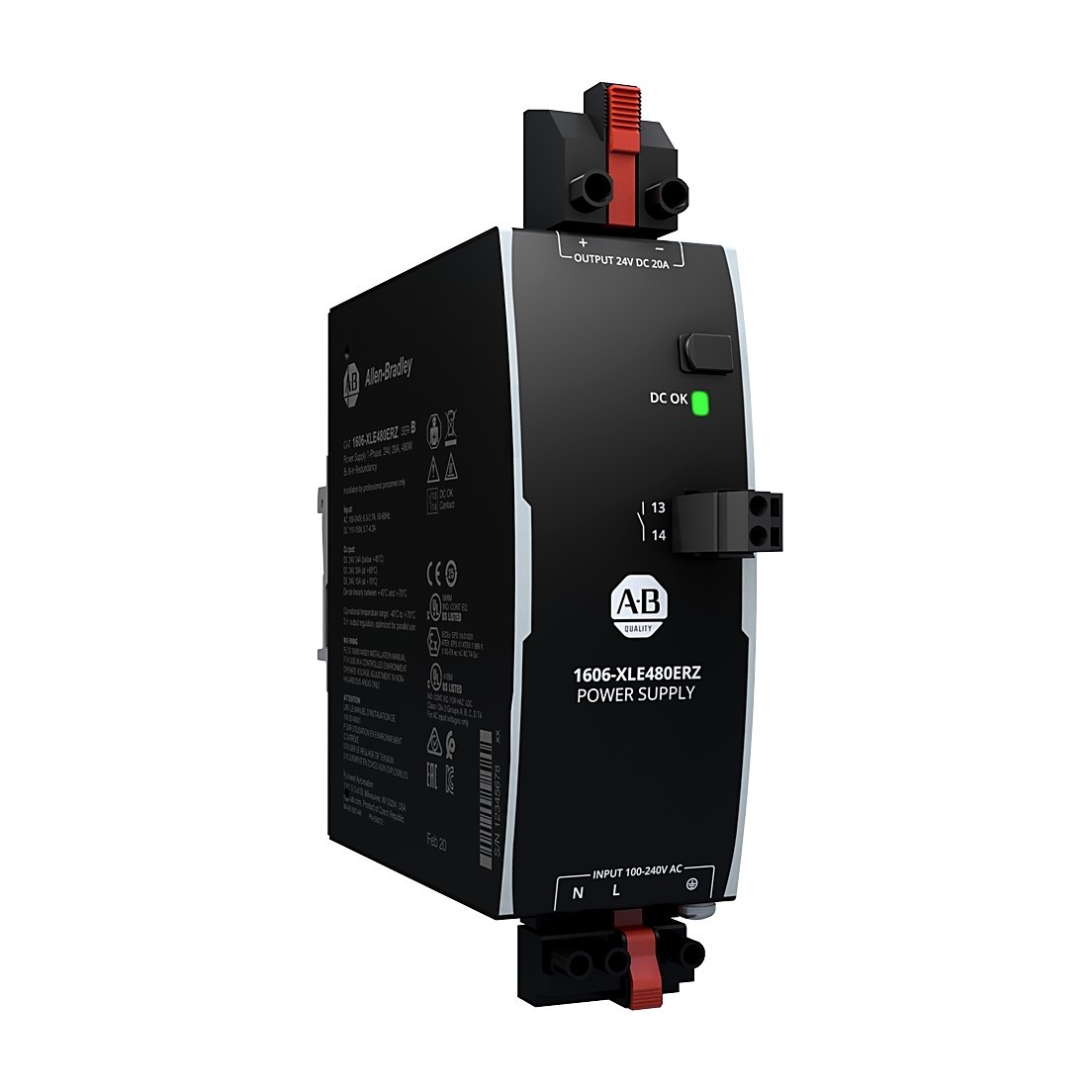 Allen-Bradley 1606-XLE480ERZ XLE Redundant Power Supply 480W 24VDC
