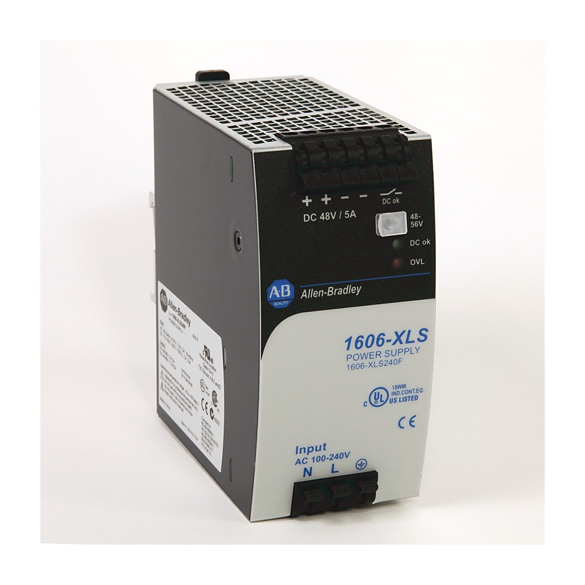 Allen-Bradley 1606-XLS240F AC or DC Input 48 to 56VDC Out 240W PS