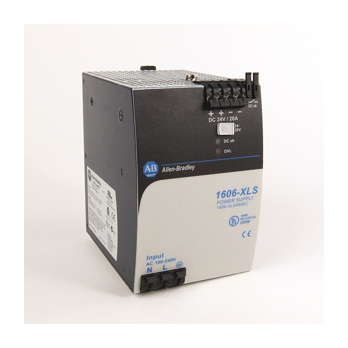 Allen-Bradley 1606-XLS480EC AC or DC In 24 to 28VDC Out 480W CC PS