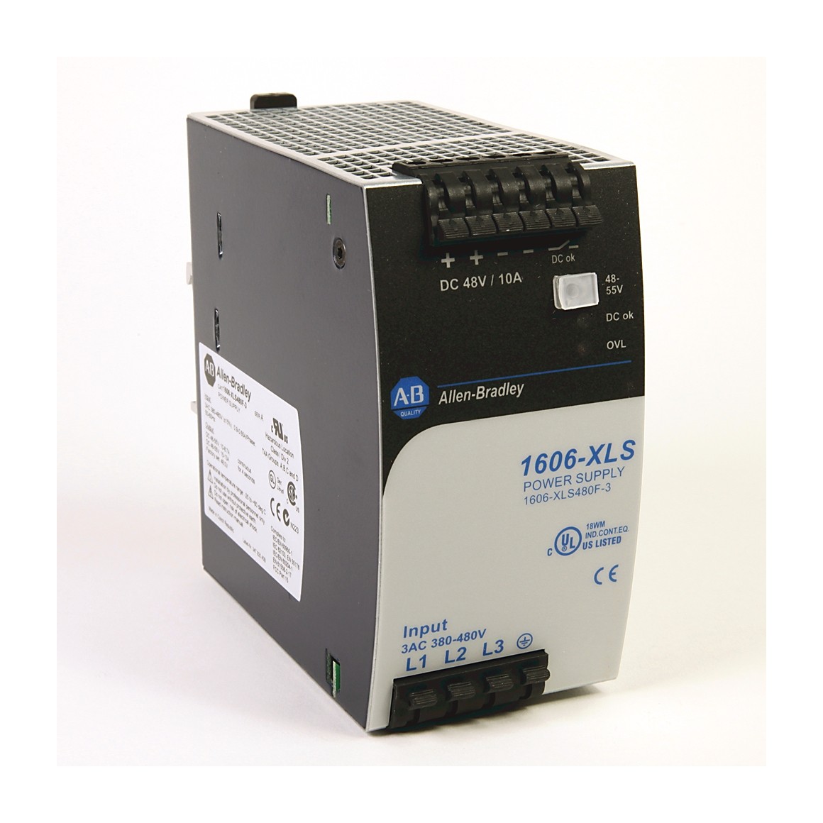 Allen-Bradley 1606-XLS480F-3 XLS Power Supply 480W 48VDC 10A