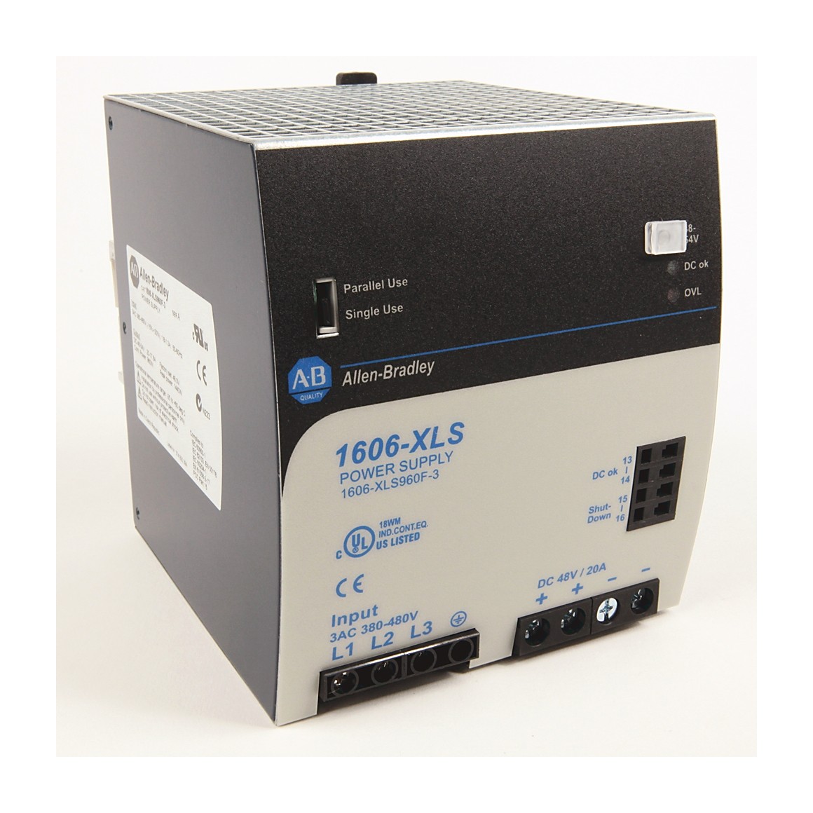 Allen-Bradley 1606-XLS960F-3 XLS Power Supply 960W 48VDC 20A
