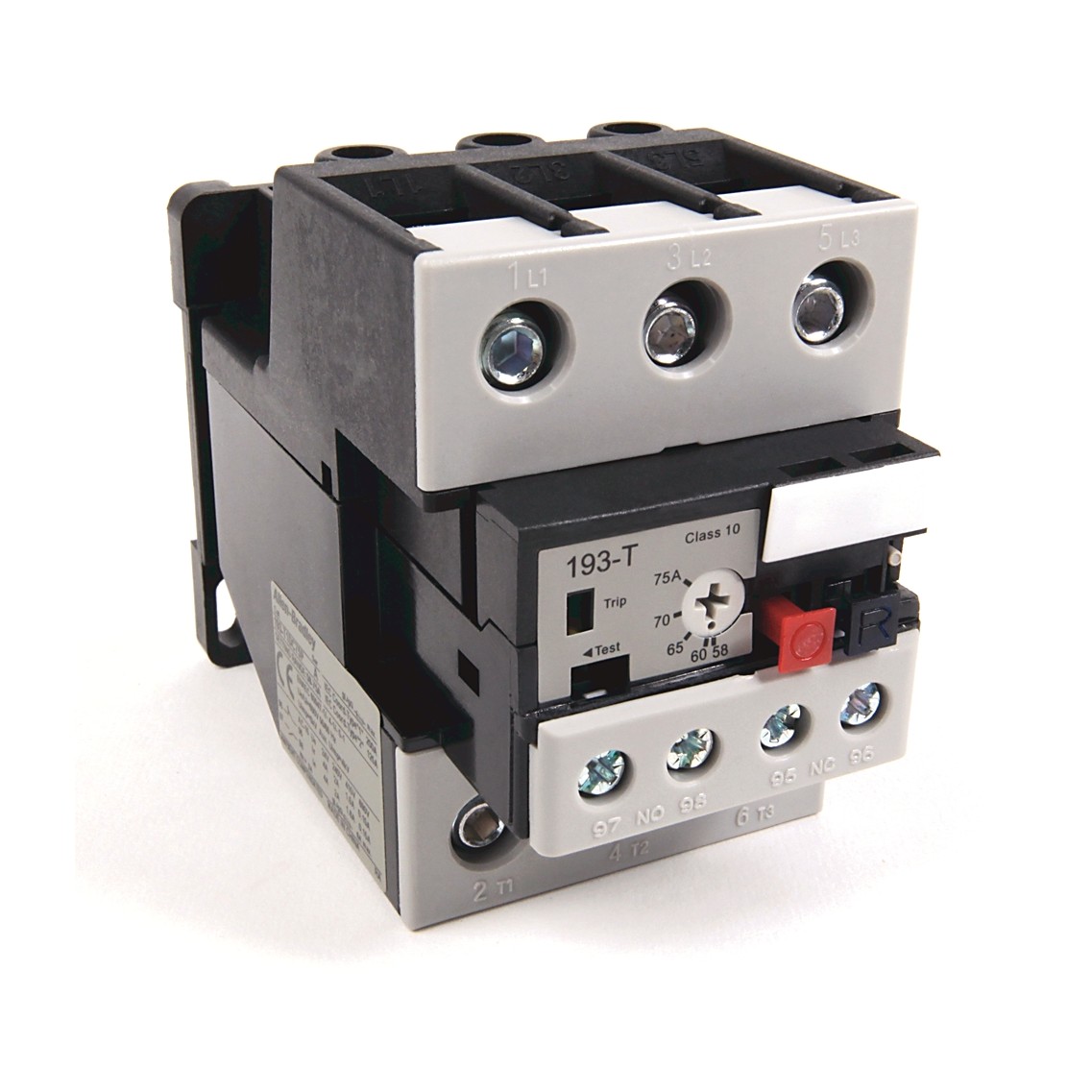 Allen-Bradley 193-T1DC75 58-75 A IEC Bimetallic Overload Relay