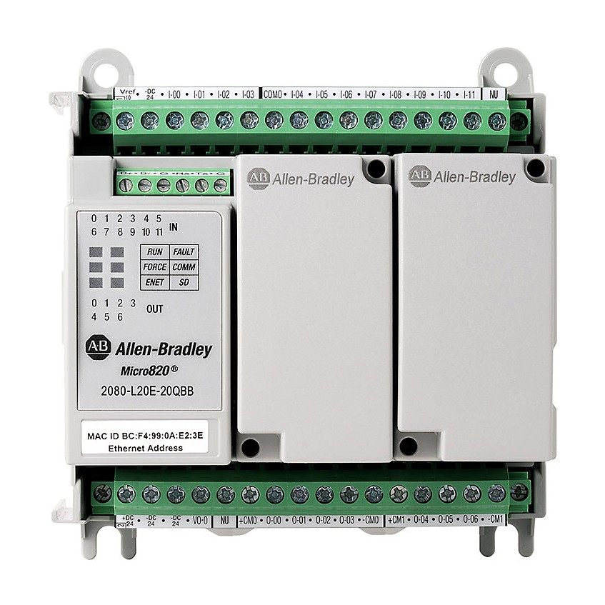Allen-Bradley 2080-L20E-20QBB Micro820 20 I/O ENet/IP Controller