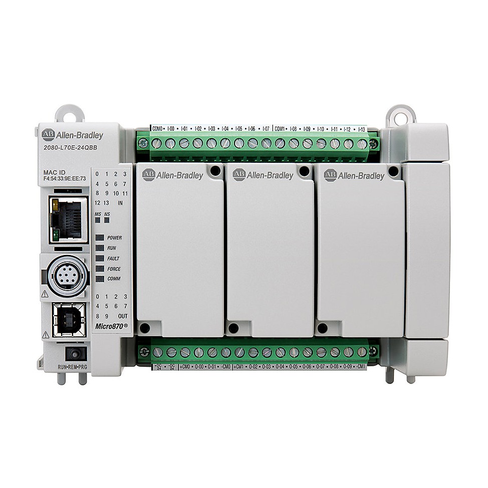 Allen-Bradley 2080-L70E-24QBB Micro870 24 I/O ENet/IP Controller