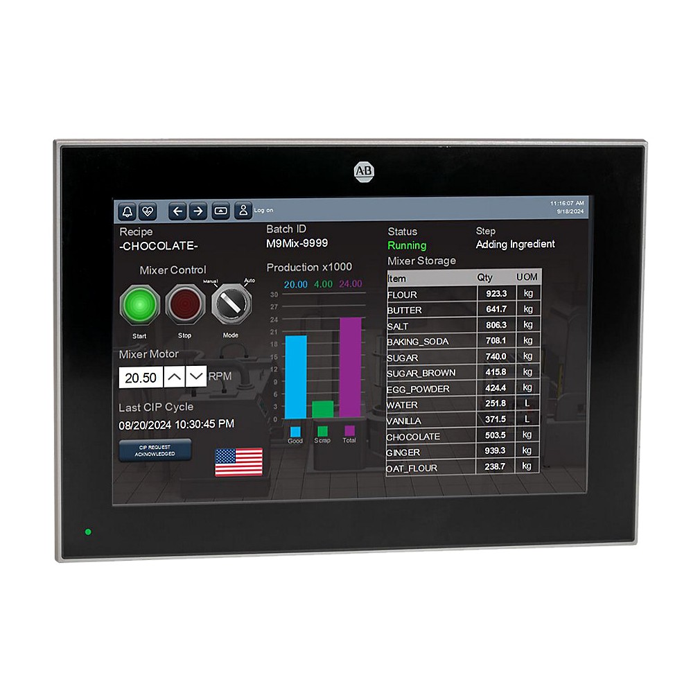 Allen-Bradley 2715P-C10WD PanelView 5510 10W Graphic Terminal CT