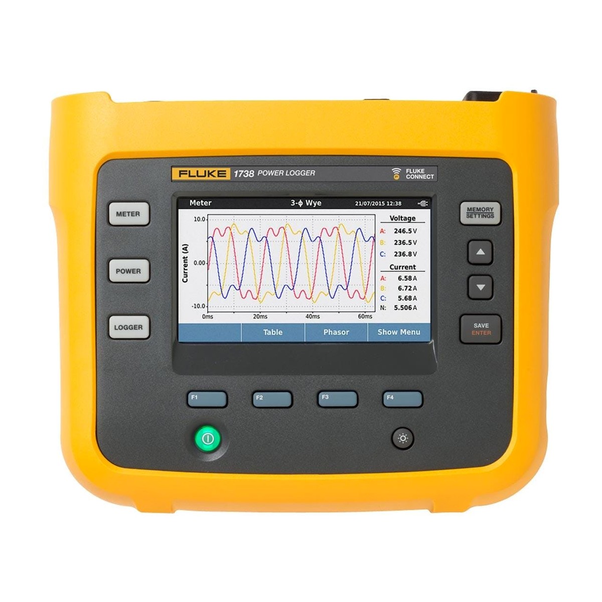 Fluke FLUKE-1736/B — 1736 Basic Three-Phase Power Logger