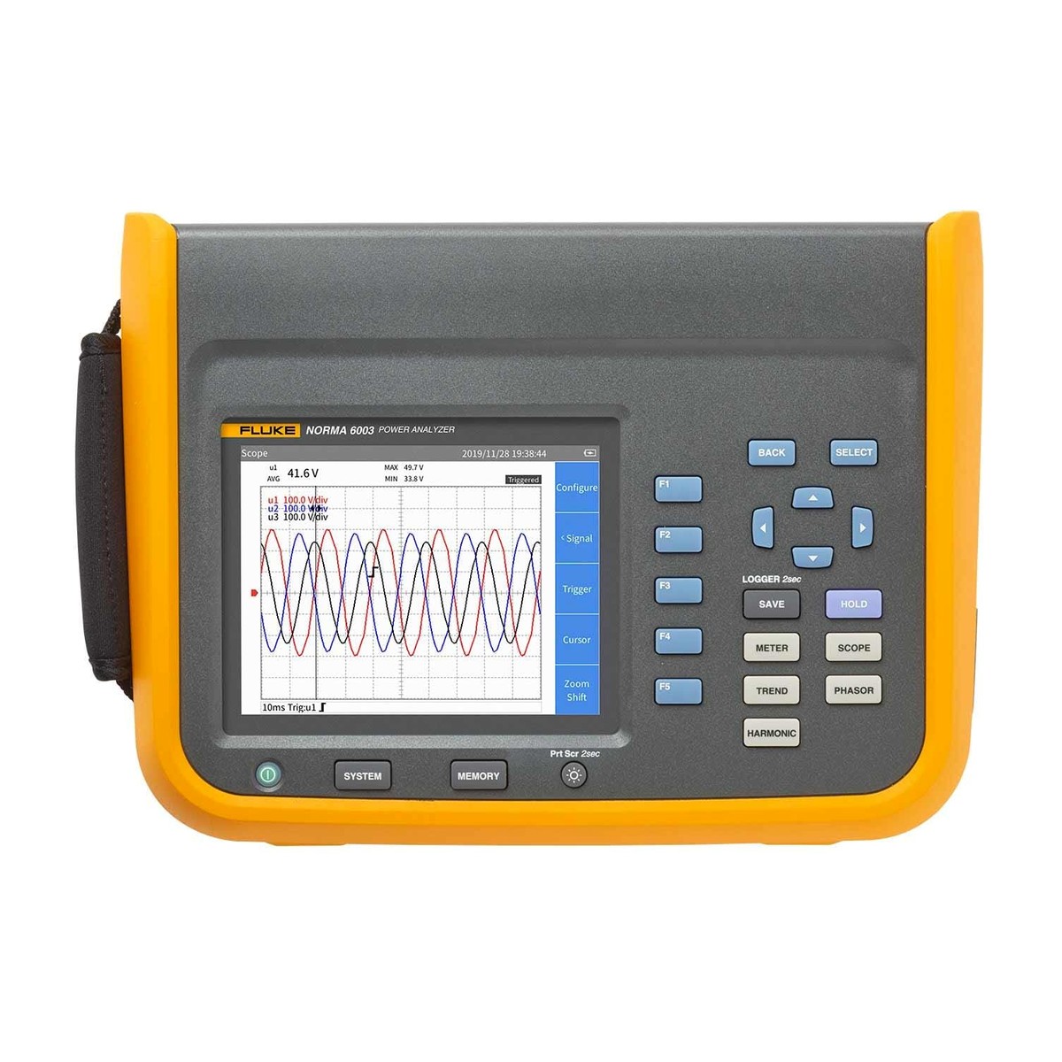 Fluke Norma 6003 Three-Channel Portable Power Analyzer