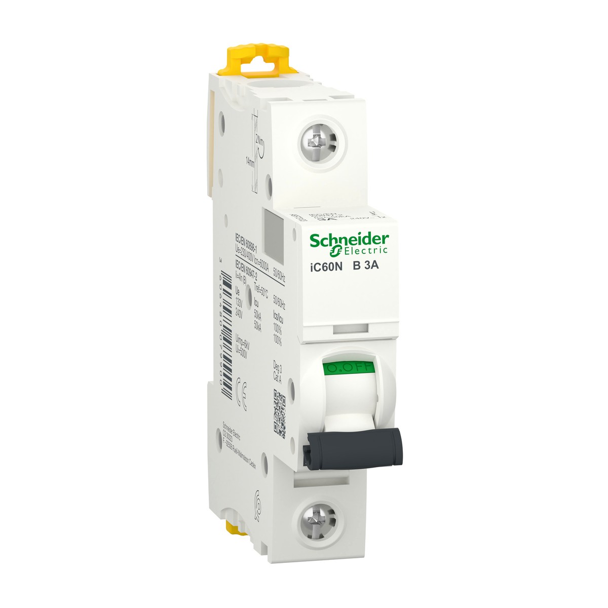 Schneider Electric A9F73103 — MCB Acti9 iC60N 1P 3A B-Curve