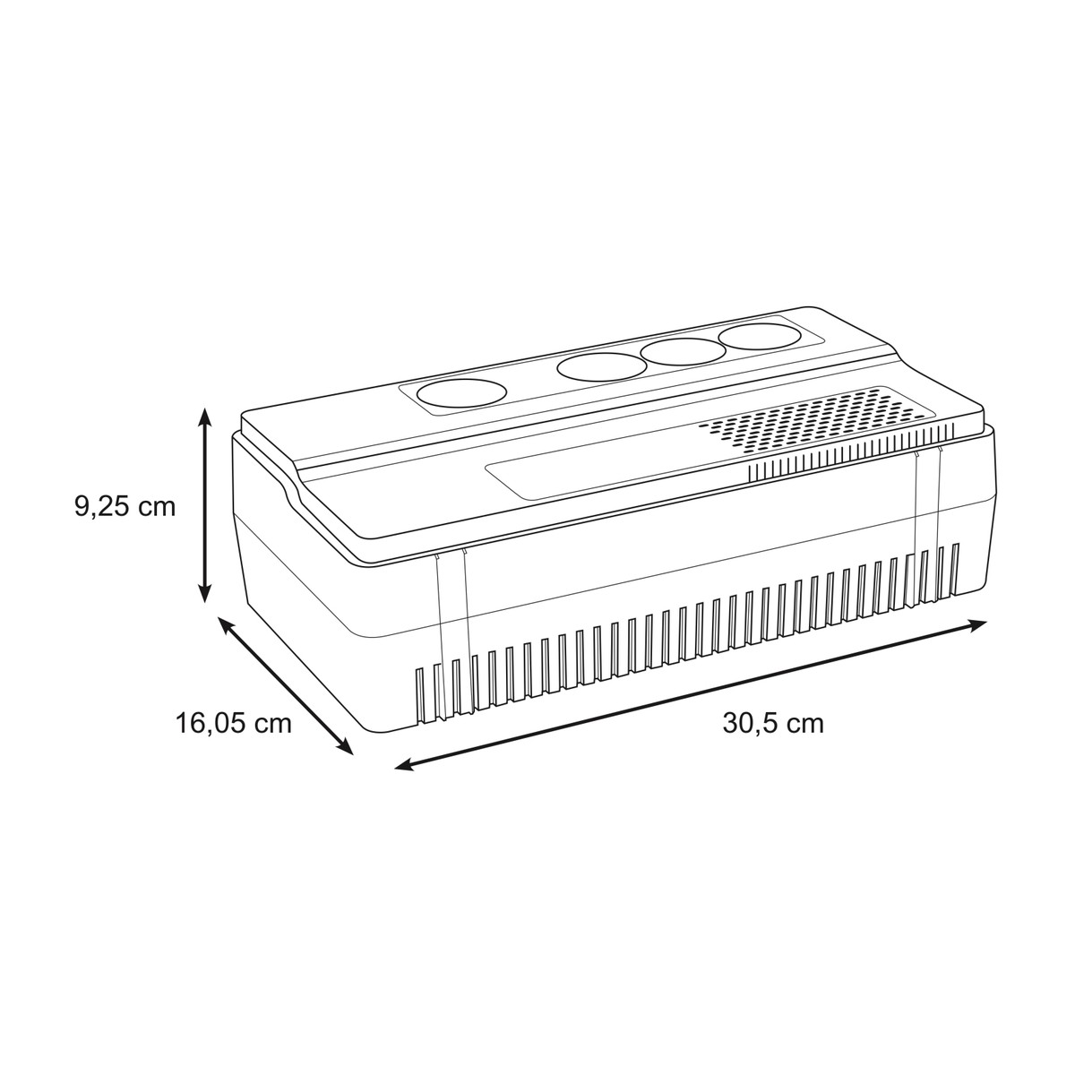 Schneider Electric BVS1000I-GR Easy UPS 1000VA Line-Interactive, 230V, 4 Schuko Outlets