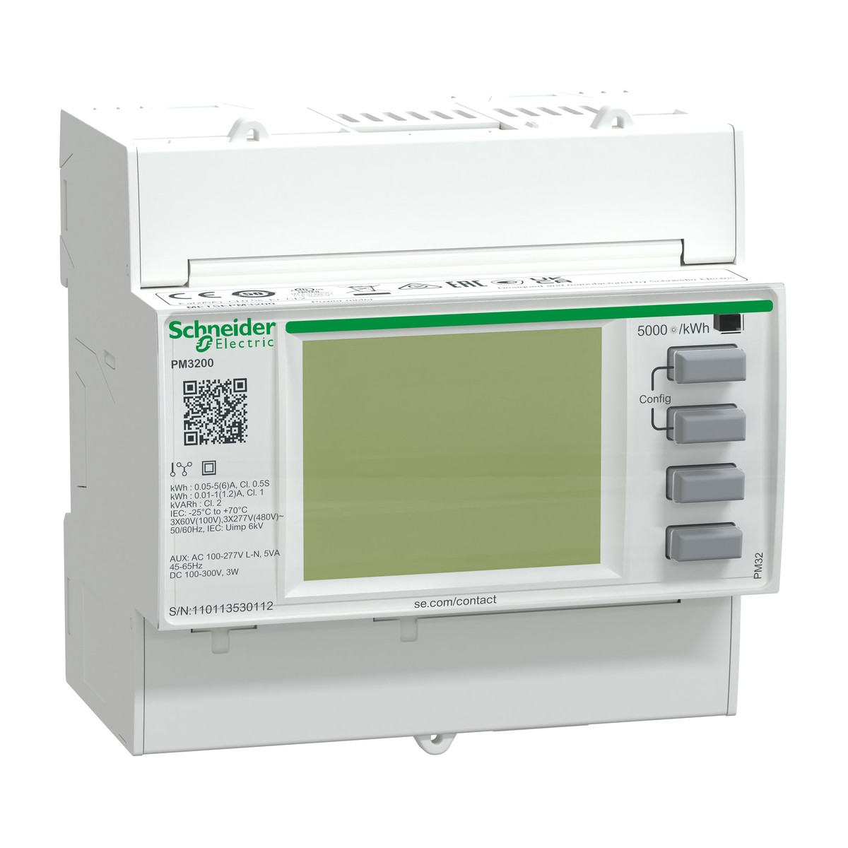 Schneider Electric METSEPM3200 — PowerLogic PM3000 PM3200 Power Meter