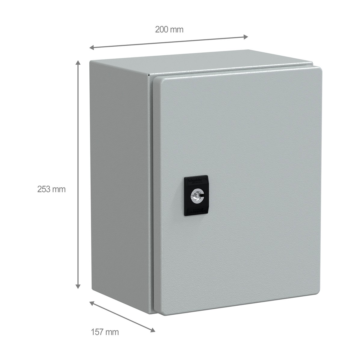 Schneider Electric NSYCRN252150 — Spacial CRN Plain Door Compact Enclosure H250xW200xD150