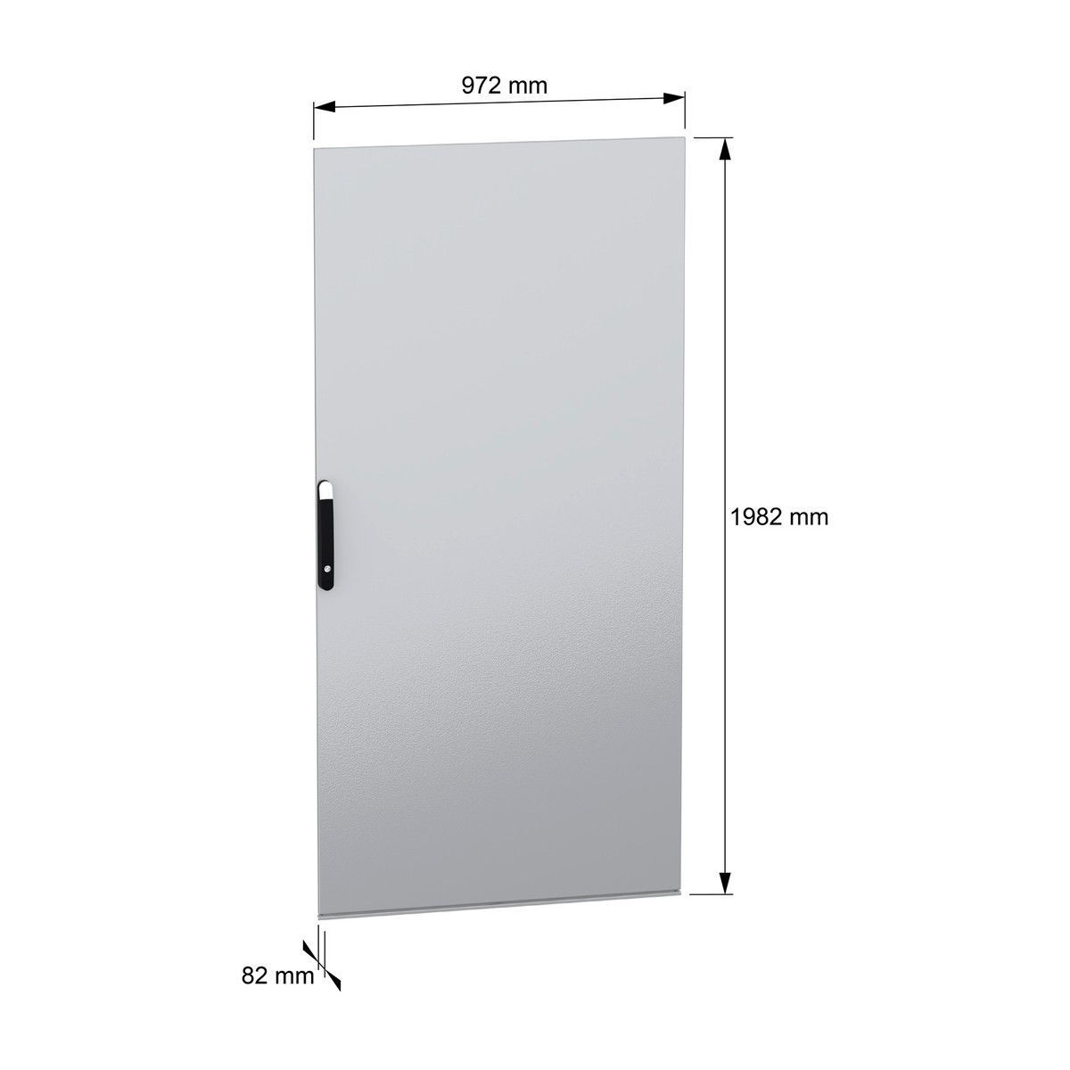 Schneider Electric NSYSFND2010 — Plain door for PanelSeT SFN/SM electrical enclosure H2000 W1000mm