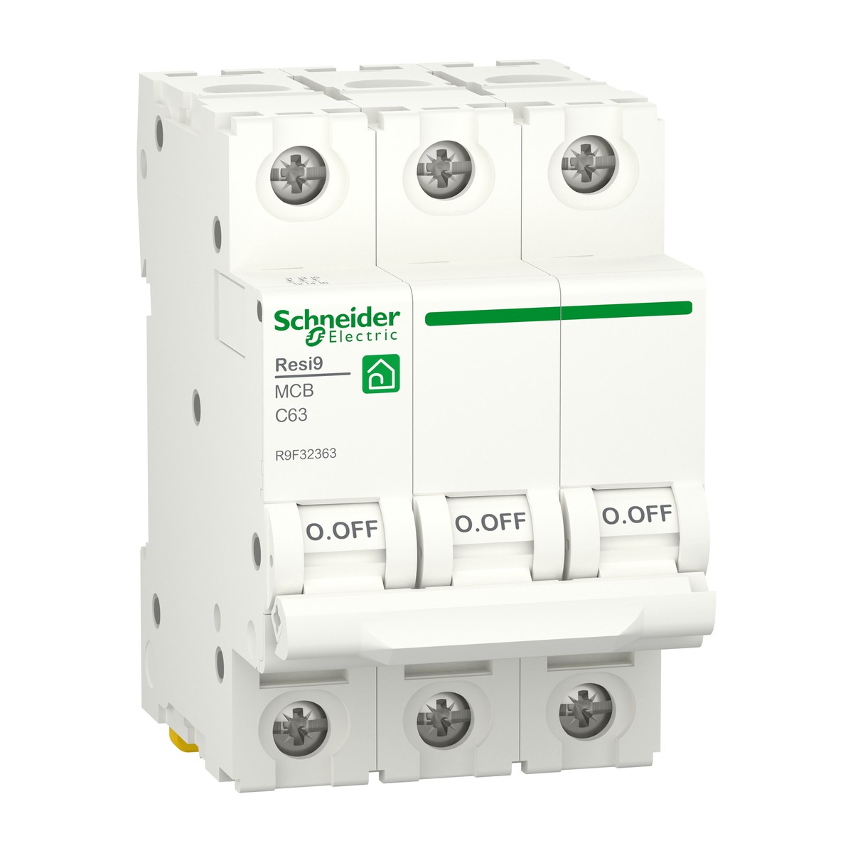 Schneider Electric R9F32320 — Miniature Circuit Breaker (MCB) 3P 20A C-Curve 4500A