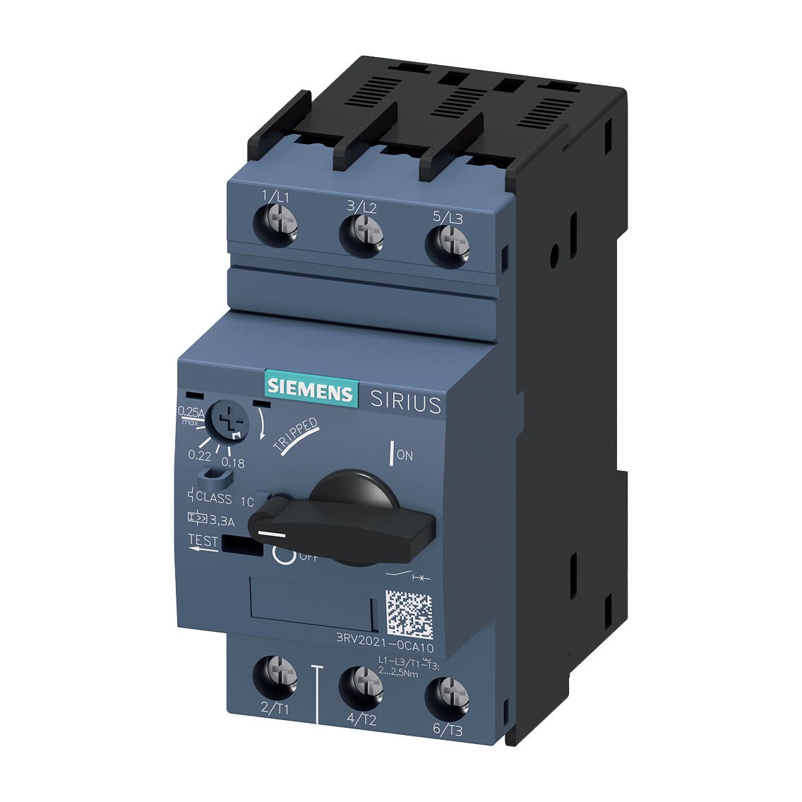 Siemens 3RV2021-0CA10 — Motor Protection Circuit Breaker