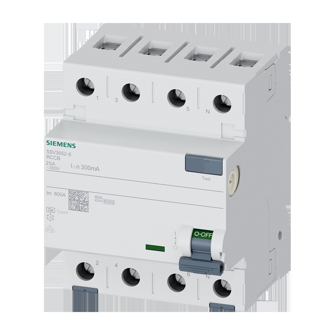Siemens 5SV3652-6 — Residual current operated circuit breaker