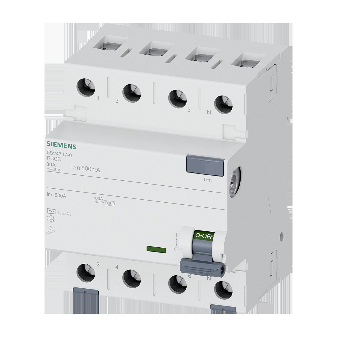 Siemens 5SV4747-0 — SENTRON Residual Current Circuit Breaker