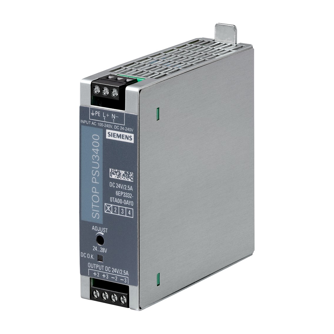 Siemens 6AG1332-0TA00-7AY0 SIPLUS PSU3400 Power Supply, 24 V DC, 2.5 A
