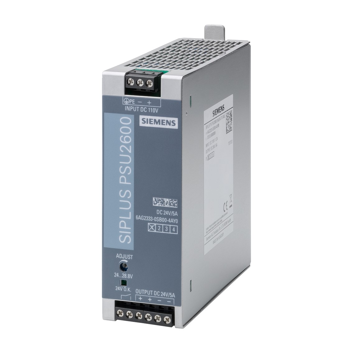 Siemens 6AG2333-0SB00-4AY0 — SIPLUS PS PSU2600 24V/5A TX RAIL