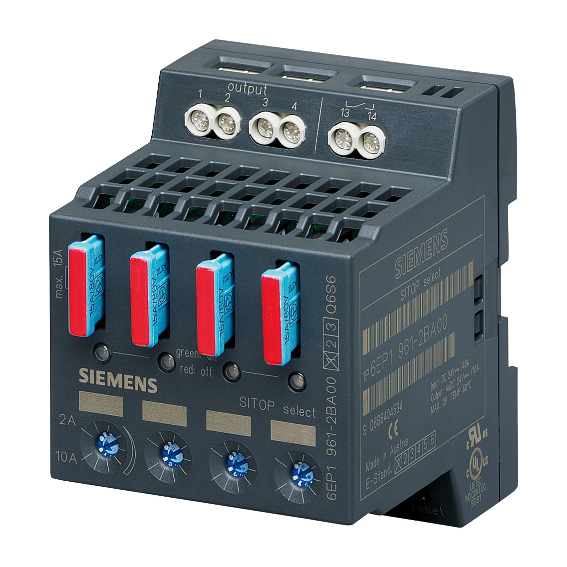 Siemens 6EP1961-2BA00 — SITOP select Diagnostics module 4-channel